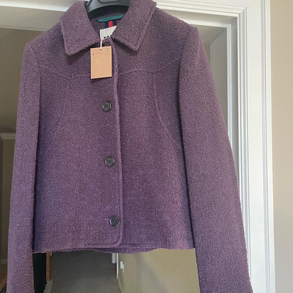 Boden Purple Oxford Jacket NWT
